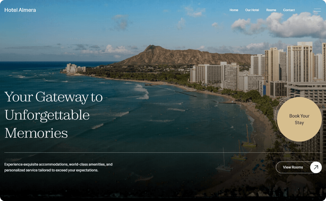 Hotel Almera digital experience.