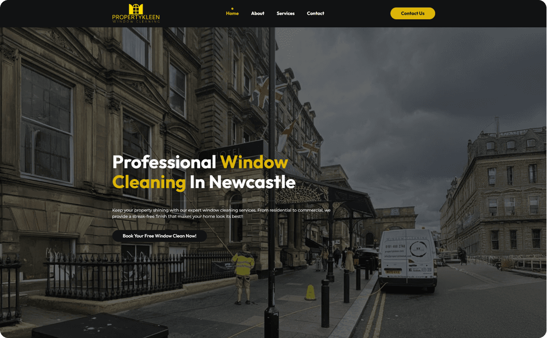 Property Kleen online presence.